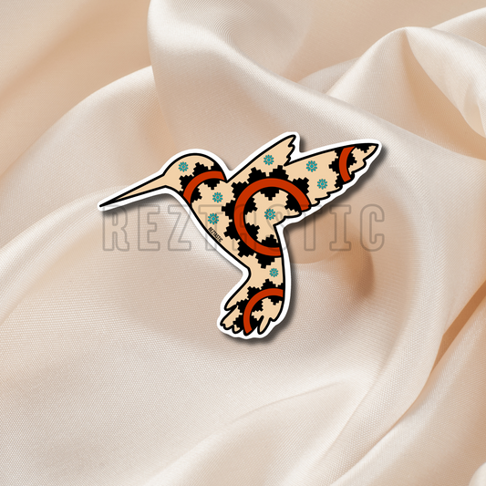 Traditional Hummingbird- Sticker