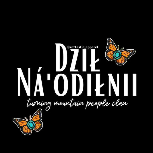 Dził Ná'ooiłnii- Turning Mountain People Clan- Cluster Butterflies- T-Shirt