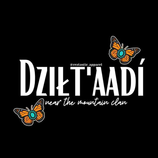 Dziłt'aadi- Near the Mountain Clan- Cluster Butterflies- T-Shirt