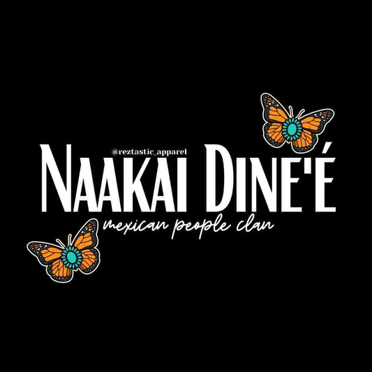 Naakai Dine'é- Mexican Clan- Cluster Butterflies- T-Shirt