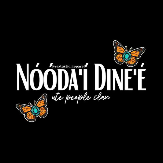 Nóóda'í Dine'é- Ute Clan- Cluster Butterflies- T-Shirt