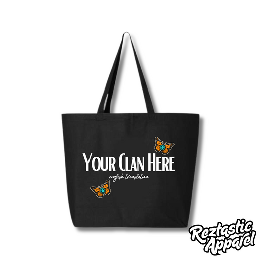 Clan Tote Bag- Cluster Butterflies