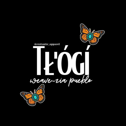 Tł'ógi- Weaver-Zia Clan- Cluster Butterflies- T-Shirt