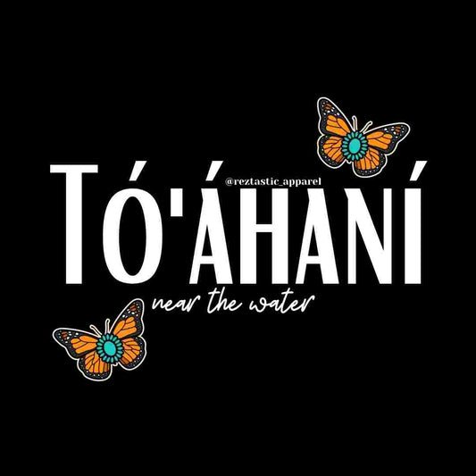 Tó'áhani- Near the Water Clan- Cluster Butterflies- T-Shirt