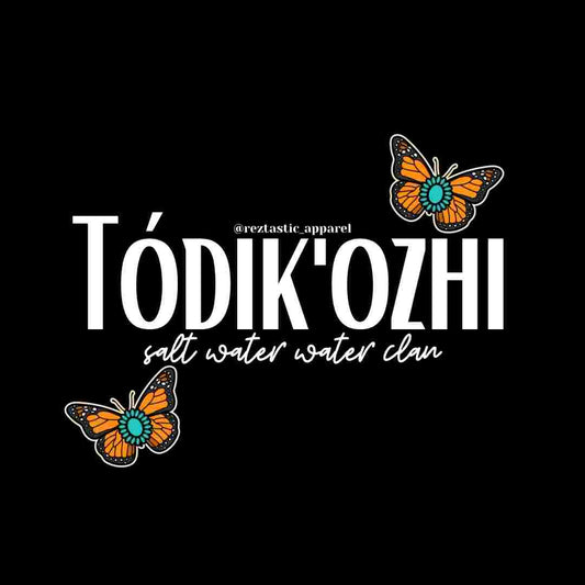 Tódik'ozhi- Salt Water Clan- Cluster Butterflies- T-Shirt