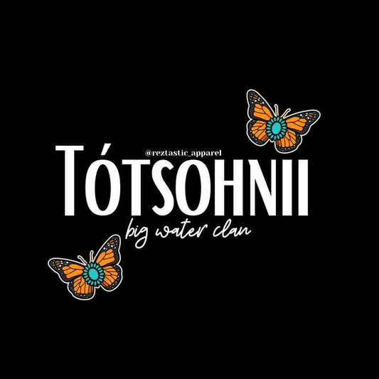 Tótsohnii- Big Water Clan- Cluster Butterflies- T-Shirt