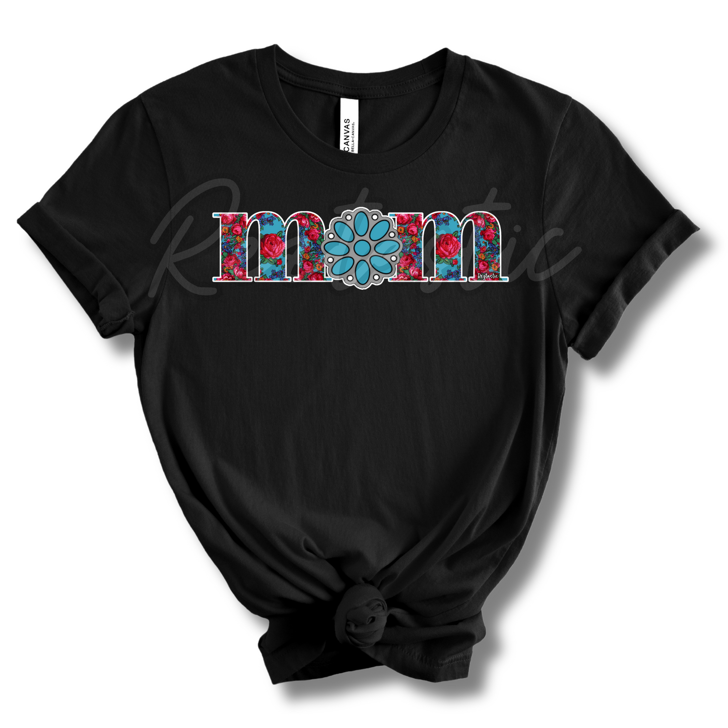 Turquoise Mom - T-Shirt - Adult