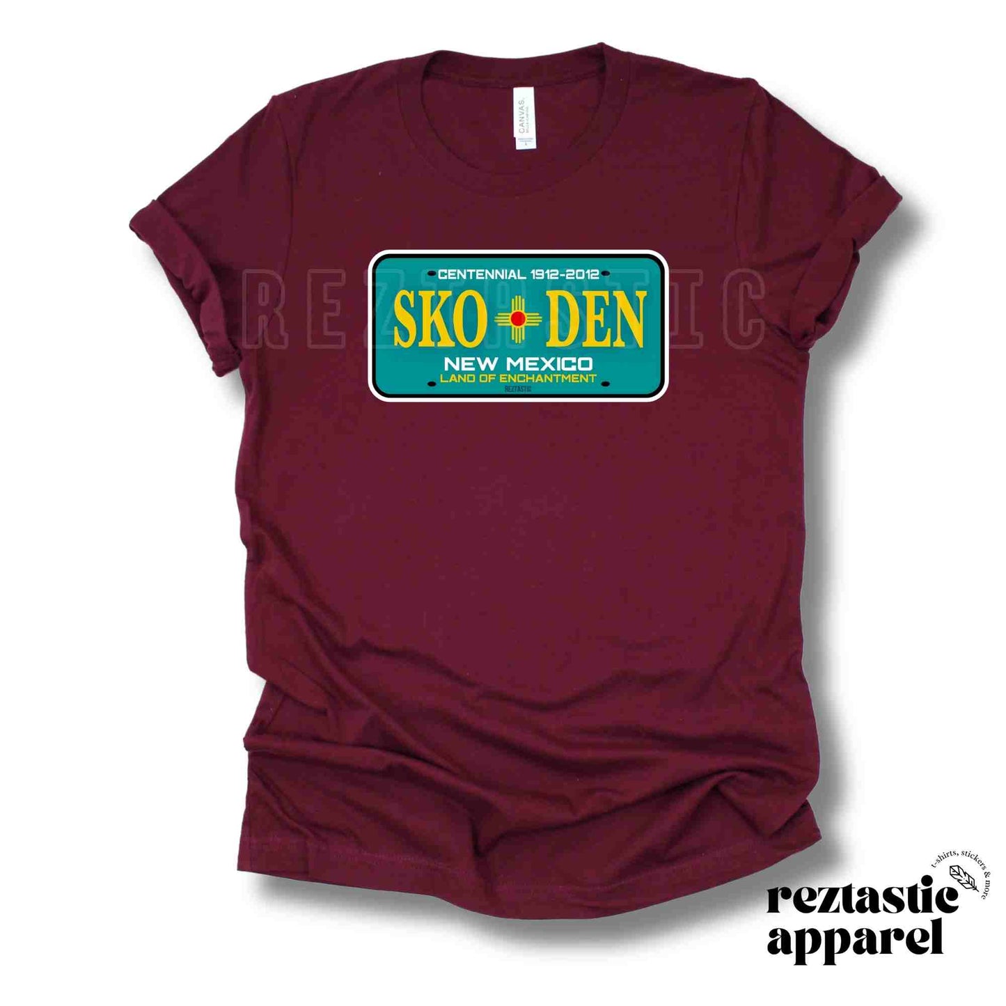 Skoden- License Plate T-Shirt- Adults