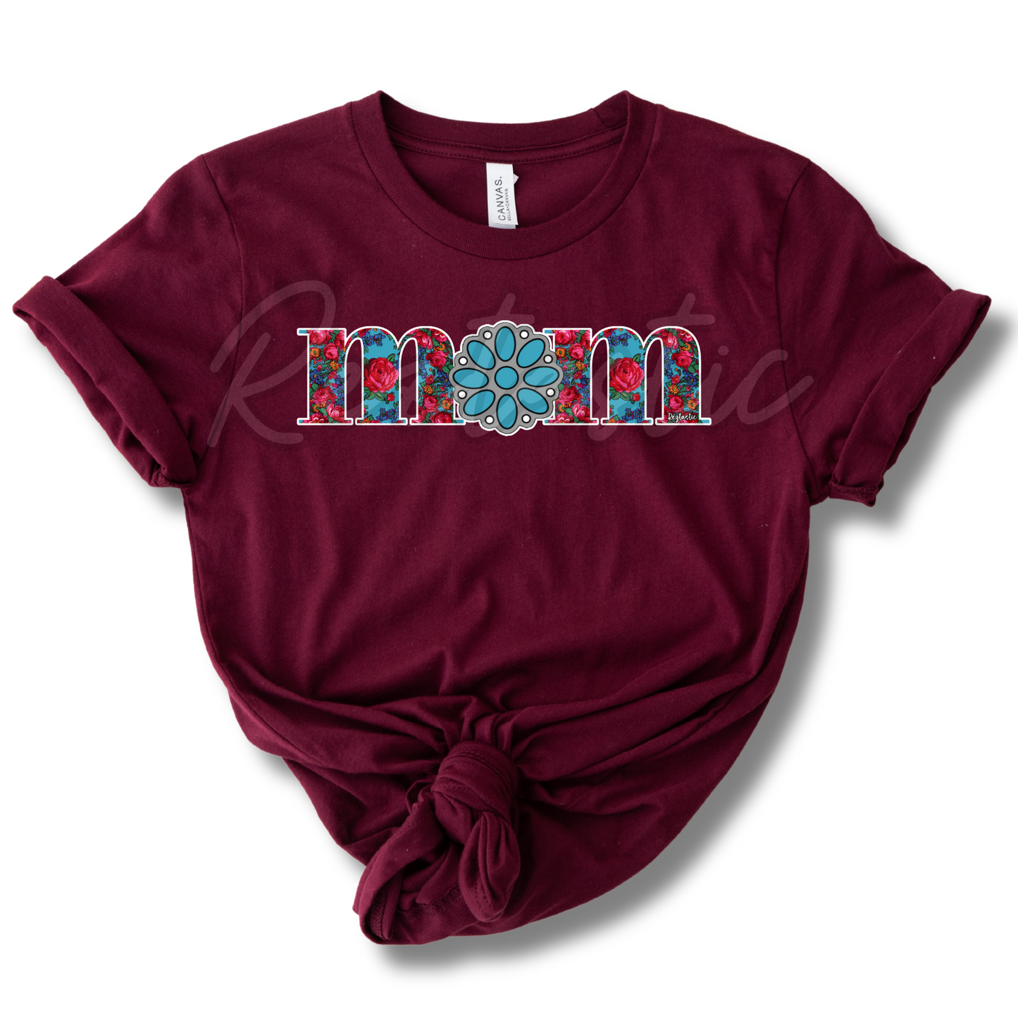 Turquoise Mom - T-Shirt - Adult