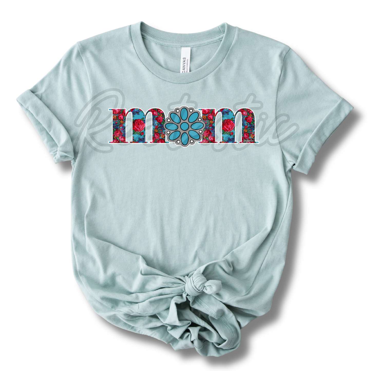 Turquoise Mom - T-Shirt - Adult