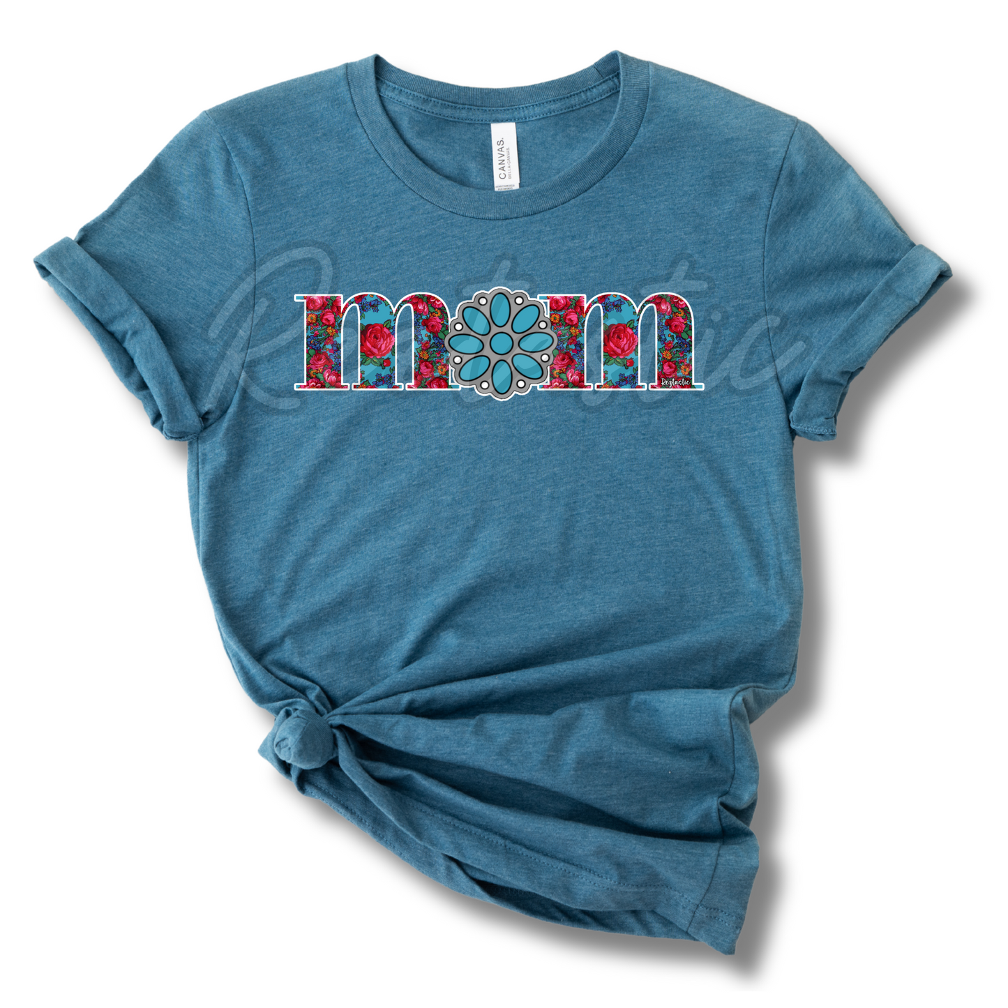 Turquoise Mom - T-Shirt - Adult