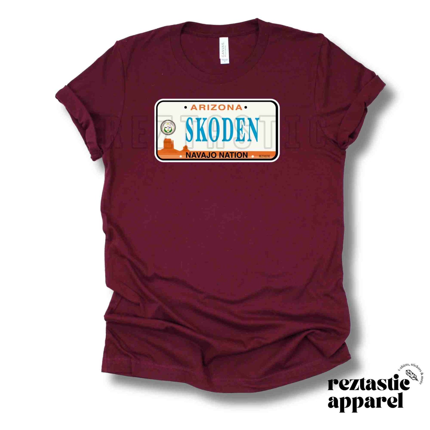 Skoden- License Plate T-Shirt- Adults