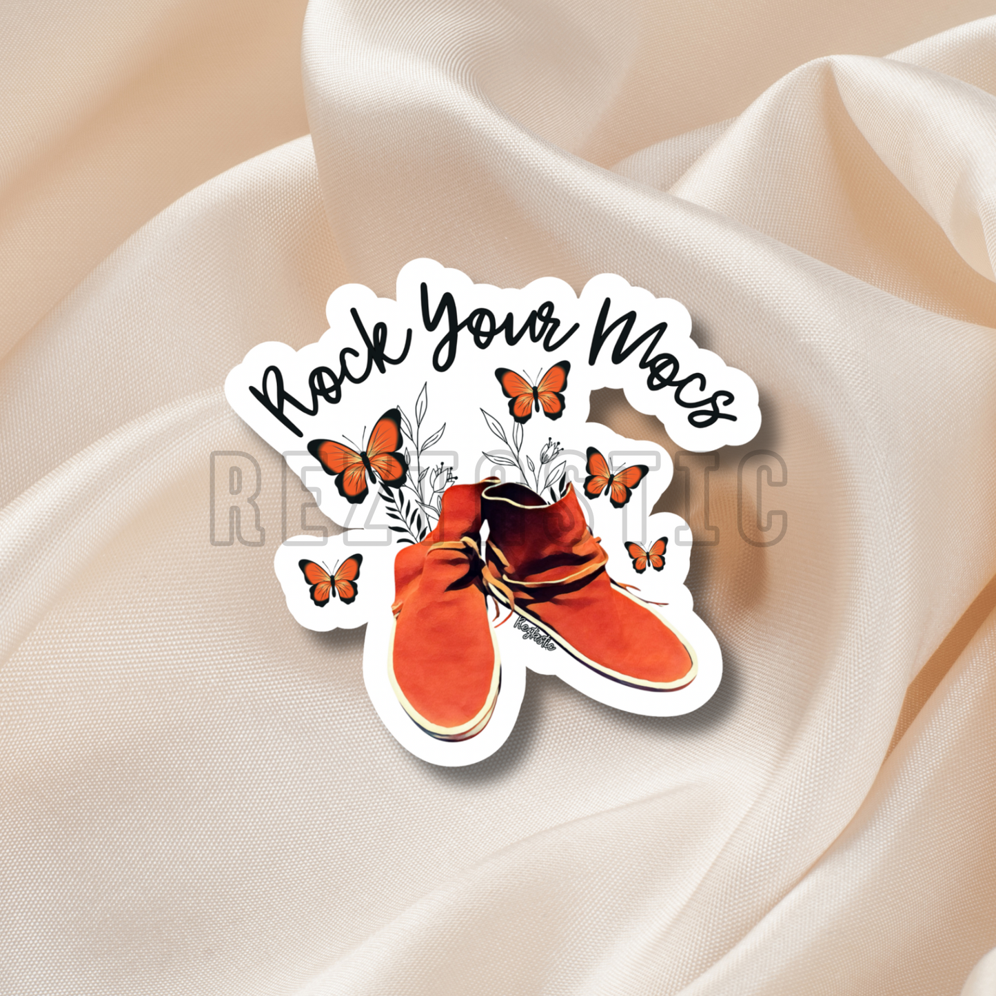 Rock Your Mocs w/ Butterfly - Sticker
