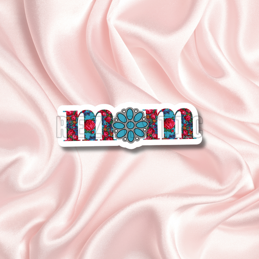 Turquoise Mom - Sticker