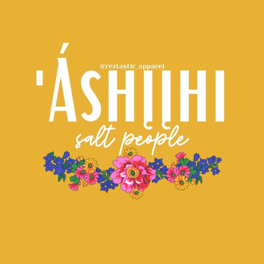 'Áshįįhi - Salt People Clan- Floral Scarf T-Shirt