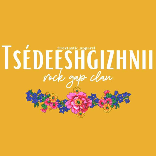 Tsédeeshgizhnii- Rock Gap Clan- Floral Scarf- T-Shirt