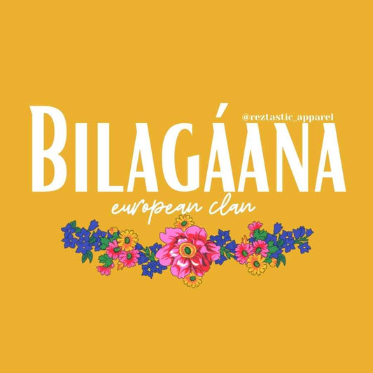 Bilagáana - European People Clan- Floral Scarf- T-Shirt