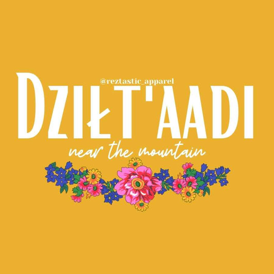 Dziłt'aadi- Near the Mountain Clan- Floral Scarf- T-Shirt