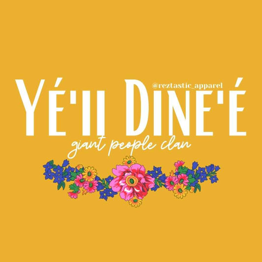 Yé'ii Dine'é- Giant People Clan- Floral Scarf- T-Shirt