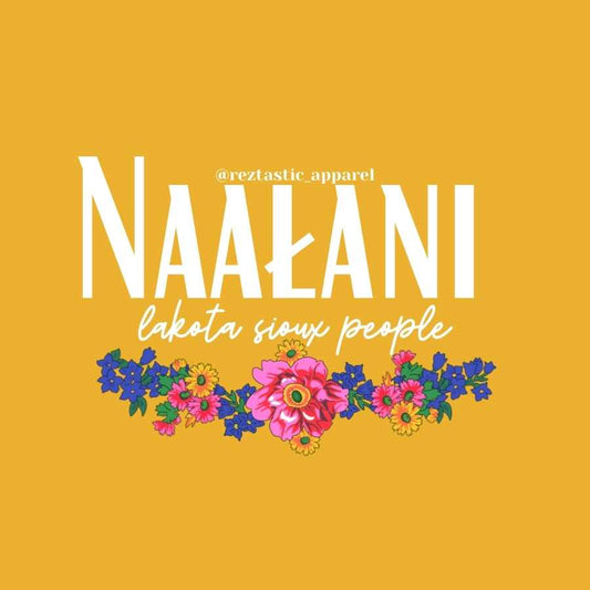 Naałani- Lakota Sioux People- Floral Scarf- T-Shirt