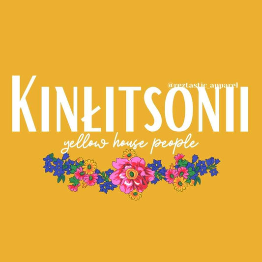 Kinłitsonii- Yellow House People Clan- Floral Scarf- T-Shirt
