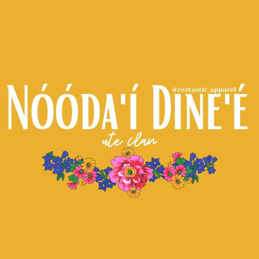 Nóóda'í Dine'é- Ute Clan- Floral Scarf- T-Shirt