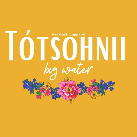 Tótsohnii- Big Water Clan- Floral Scarf- T-Shirt