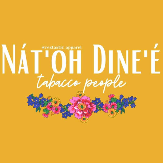 Nát'oh Dine'é- Tabacco People Clan- Floral Scarf- T-Shirt