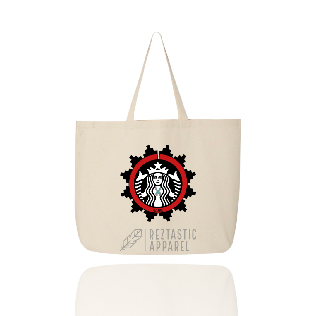 Asdz n Starbucks Tote Bag