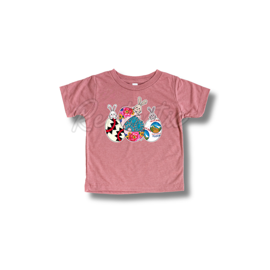Turquoise & Bunnies- Toddlers- T-Shirt