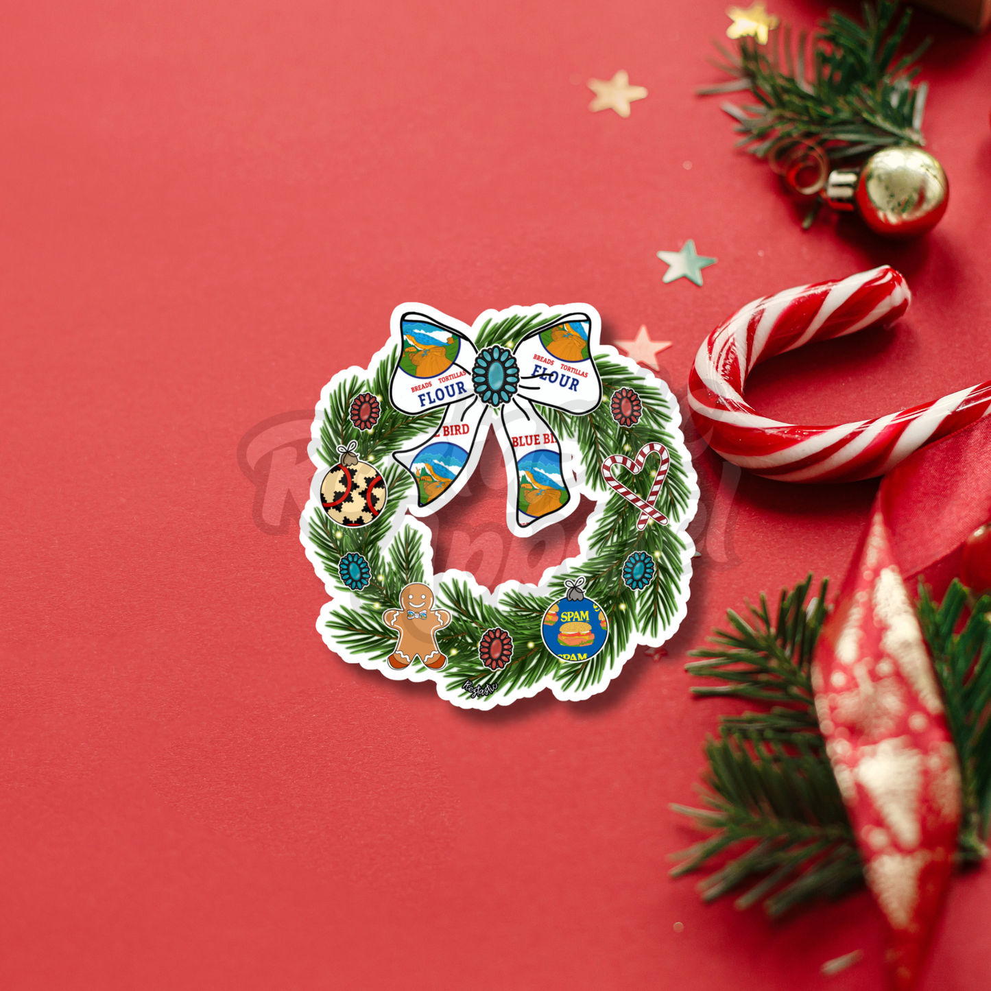 Keshmish Wreath- Sticker