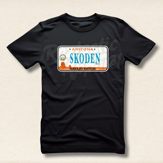 Skoden- License Plate T-Shirt- Adults