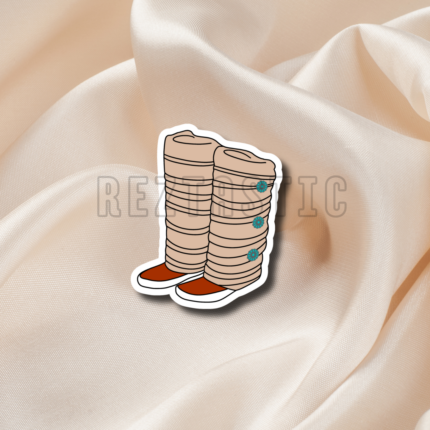 Navajo Moccasins- Sticker