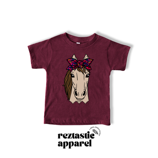 Horse w/ scarf - T-Shirt - Toddlers